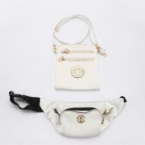 Leather Cross body and fanny pack